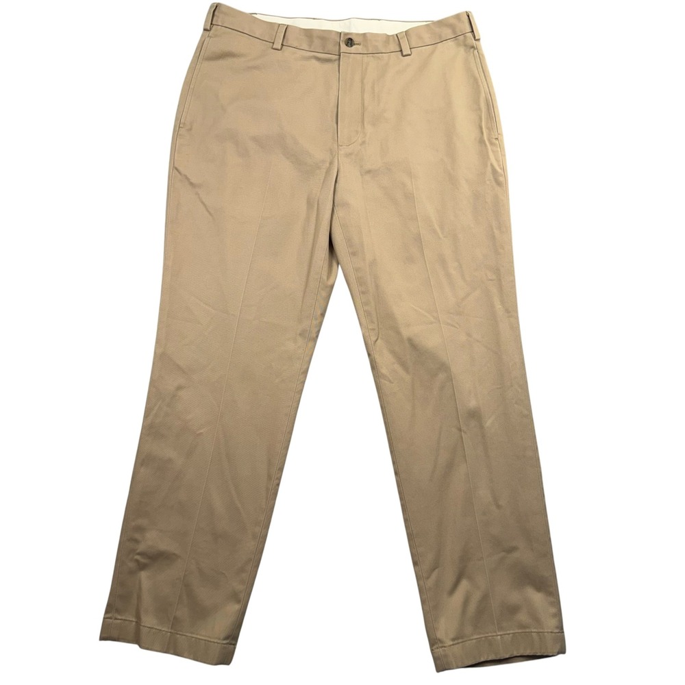 Brooks Brothers Advantage Chino Mens 36x30 Khaki Clark Fit Straight Leg Pants